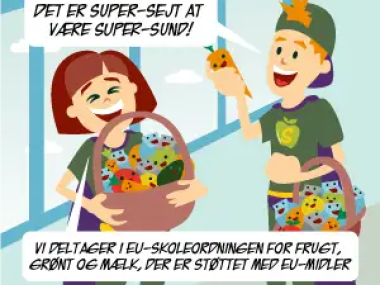 Eleverne får frisk frugt og grønt hver dag